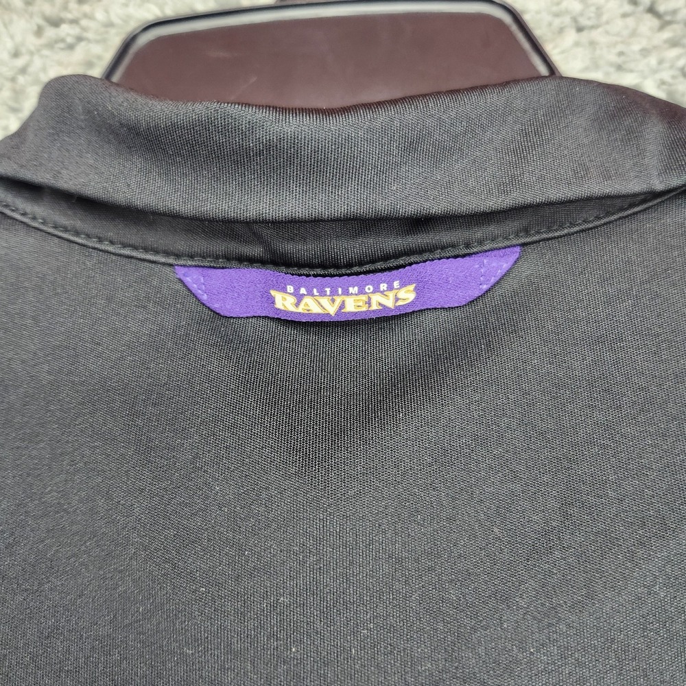 Baltimore Ravens Nike Dri-Fit NFL Onfield Apparel Polo Shirt Mens Size XL Black - Picture 4 of 8